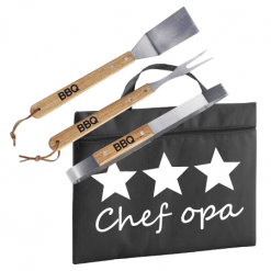Chef OPA BBQ set 4-delig