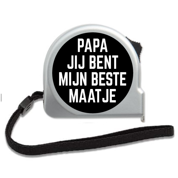 Rolmaat PAPA Jij Bent Mijn Beste Maatje (zwart)