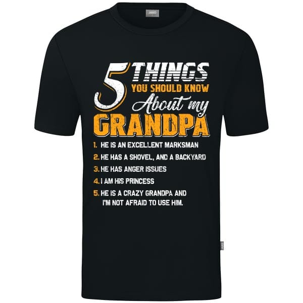 5 Things About Grandpa T-Shirt