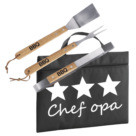 Chef OPA BBQ set 4-delig