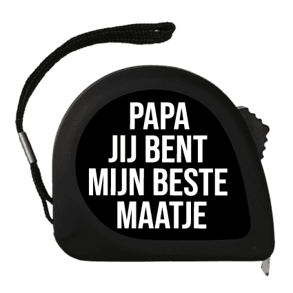 Rolmaat PAPA Jij Bent Mijn Beste Maatje (zwart)