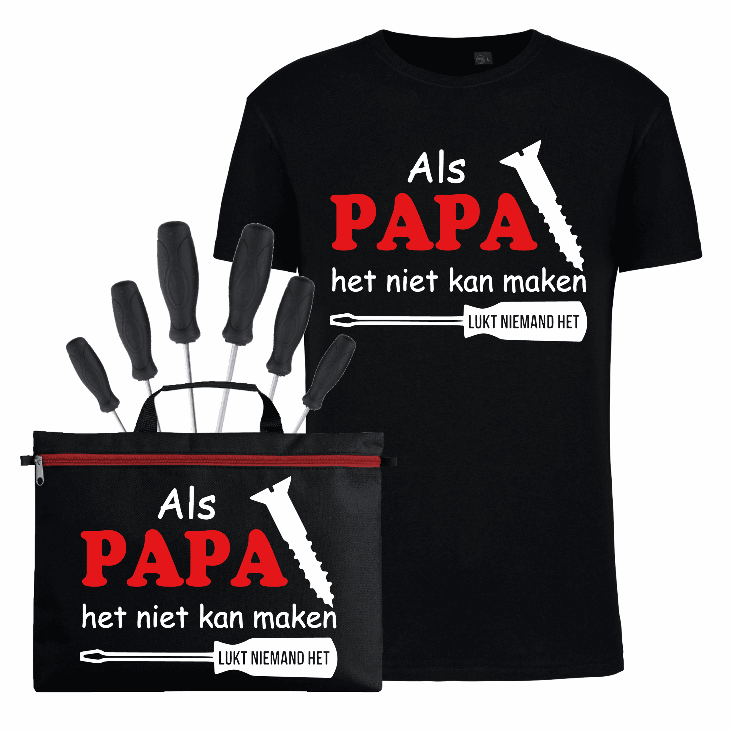 PAPA Schroevendraaierset 6 Delig met T-shirt
