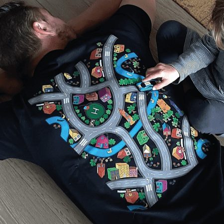 Massage T-Shirt (zwart) + Autootje