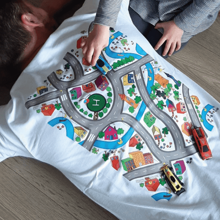 Massage T-Shirt (wit) + Autootje